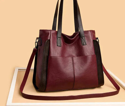 Indigo - Klassische Lederhandtasche 