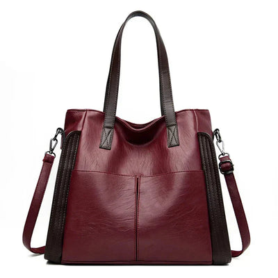 Indigo - Klassische Lederhandtasche 