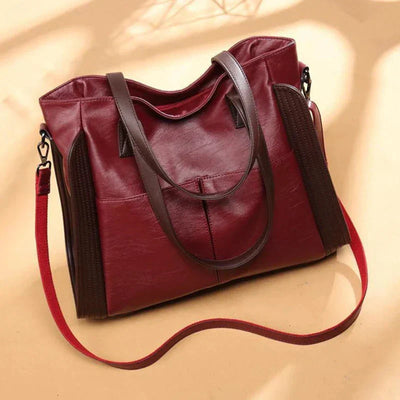 Indigo - Klassische Lederhandtasche 