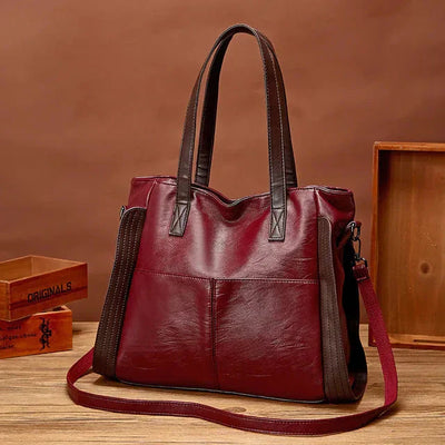 Indigo - Klassische Lederhandtasche 