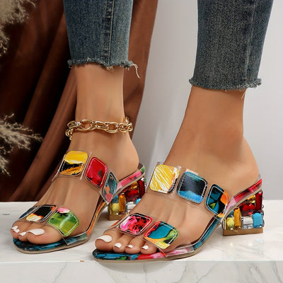 Wendy – Sandalen mit Kristallverzierung