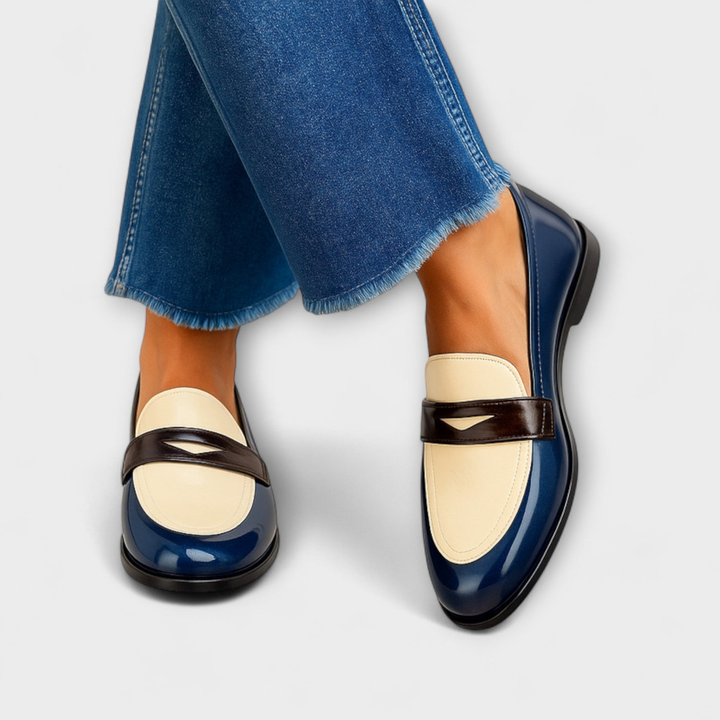 Claudia - Kontrast-Loafer