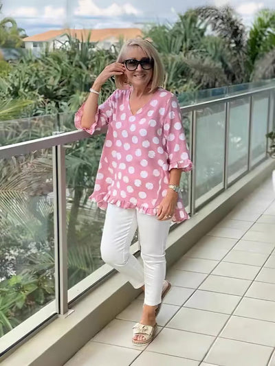 Evelyn – Klassisches Vintage-Chic-Top 