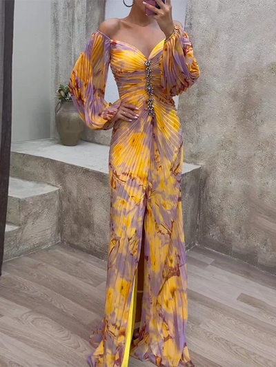 Gisselle – Raffiniertes Kleid mit V-Ausschnitt 