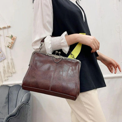 Mila | Zeitlose Vintage Tasche mit elegantem Riegelverschluss