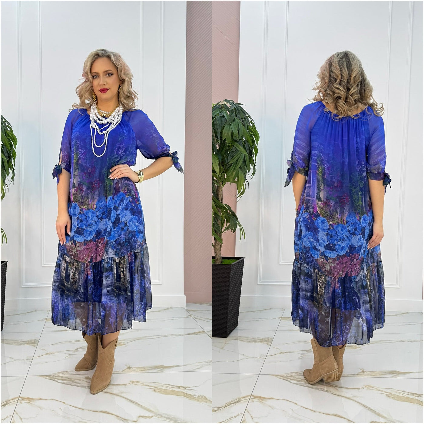 Eliana – Luftiges und atmungsaktives Midikleid