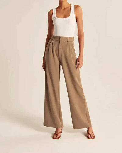 Maßgeschneiderte Hose mit weitem Bein 
