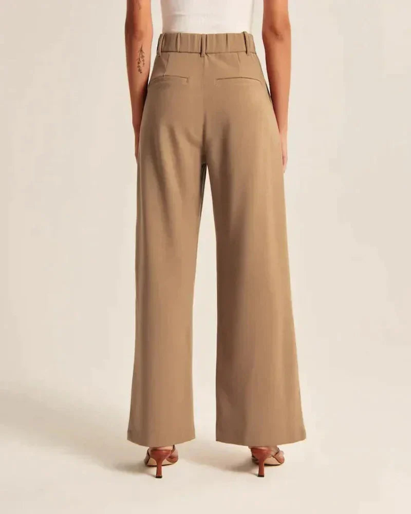 Maßgeschneiderte Hose mit weitem Bein 