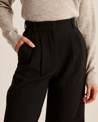 Maßgeschneiderte Hose mit weitem Bein 