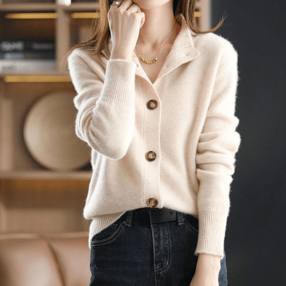 Anny – Luxuriöse Strickjacke aus Kaschmir 
