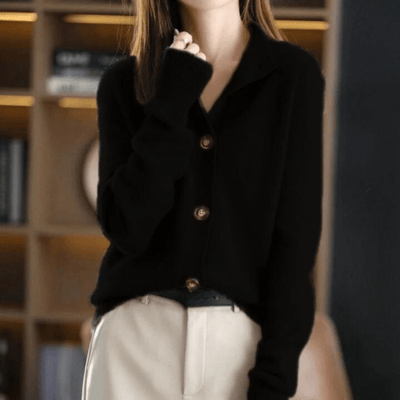 Anny – Luxuriöse Strickjacke aus Kaschmir 
