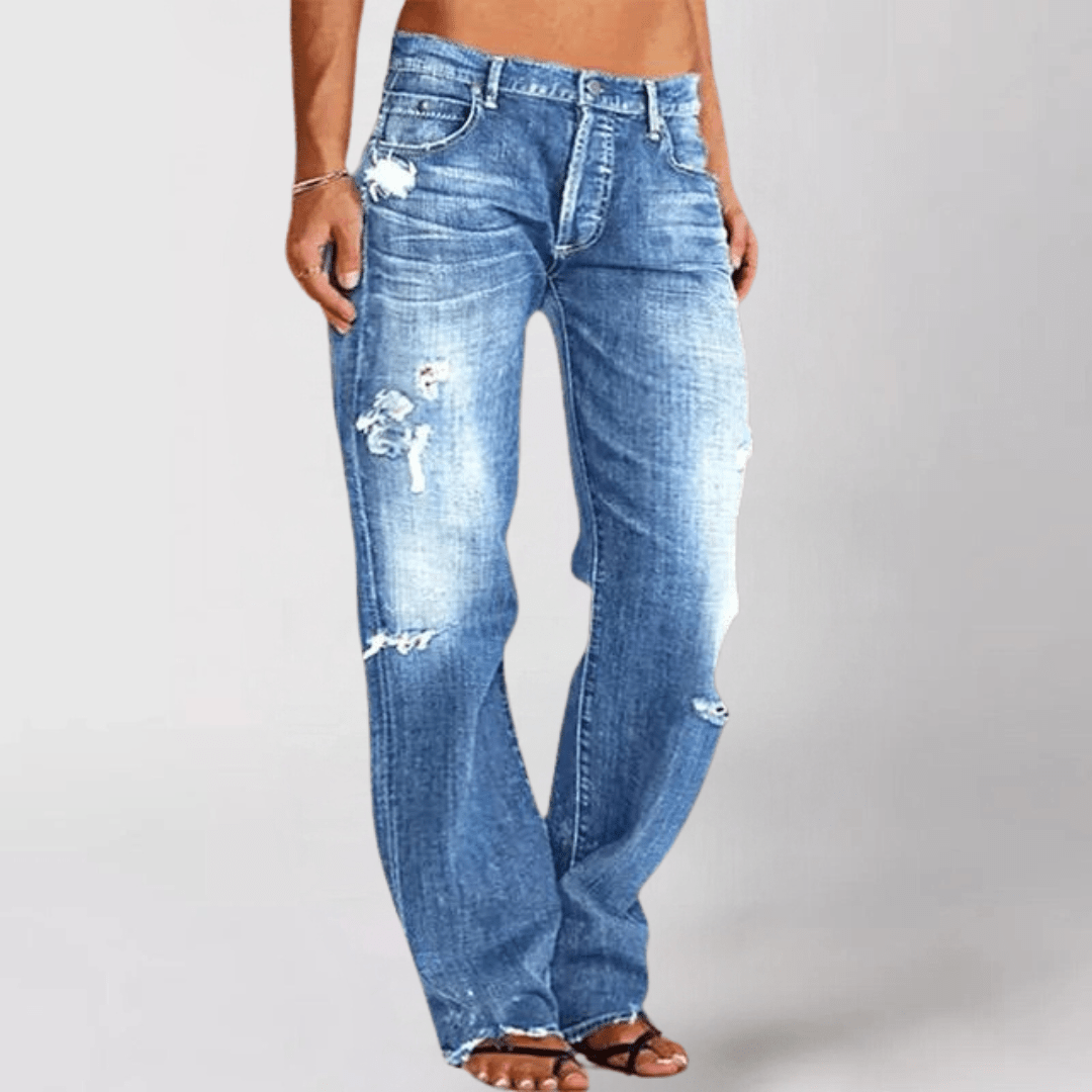 Eveline – Relaxed Fit Jeans mit weitem Bein 