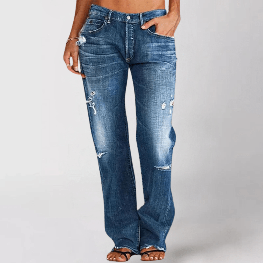 Eveline – Relaxed Fit Jeans mit weitem Bein 