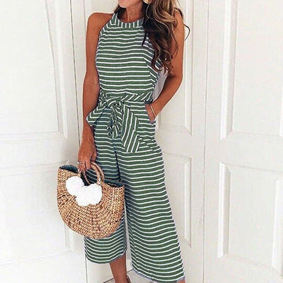 Viva – Stylischer gestreifter Jumpsuit 