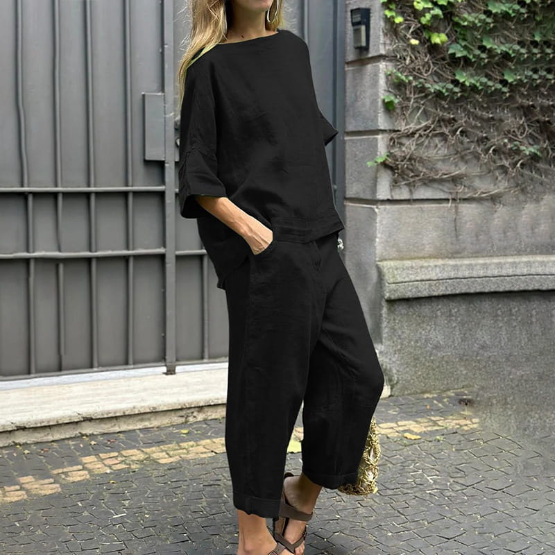 Mima - Set aus Baumwolle und Leinen 