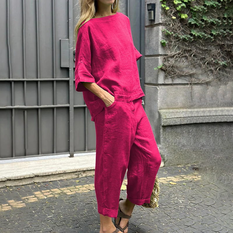 Mima - Set aus Baumwolle und Leinen 