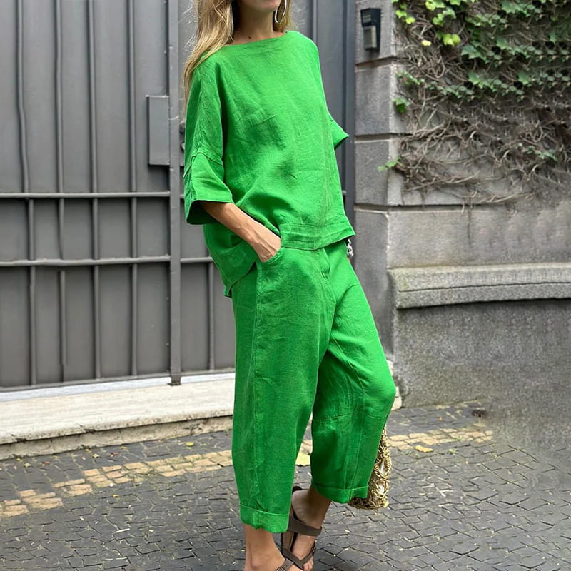 Mima - Set aus Baumwolle und Leinen 