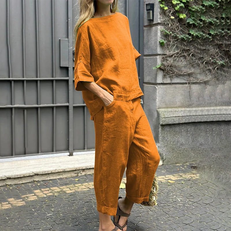 Mima - Set aus Baumwolle und Leinen 