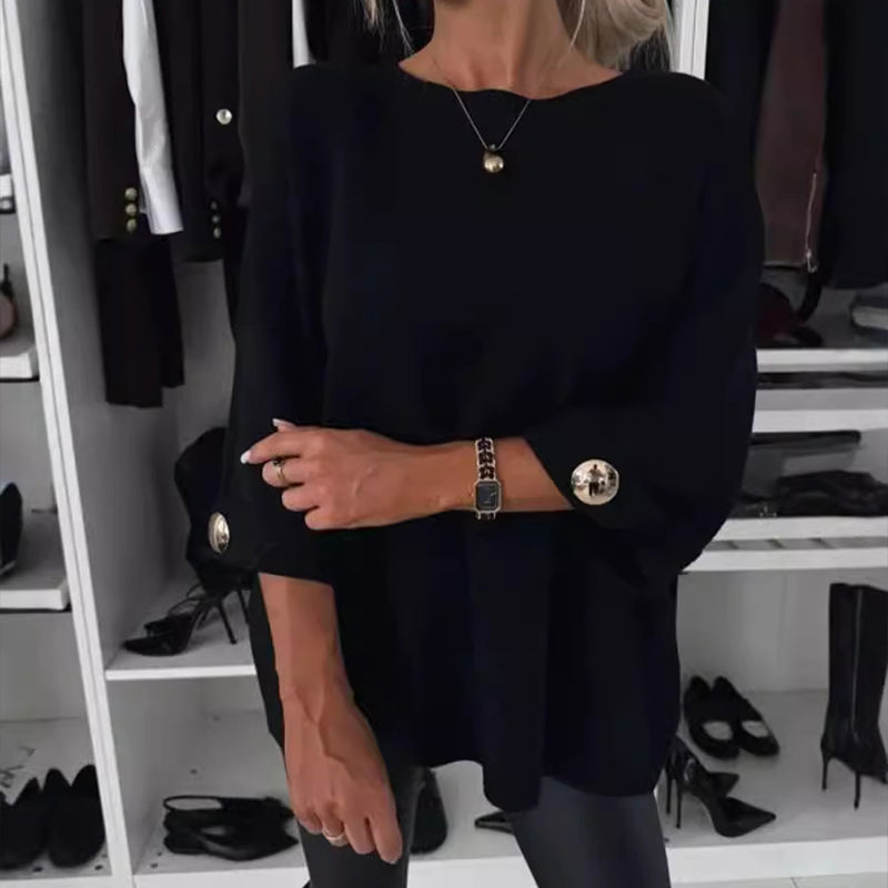 Millie – Elegantes Top mit Knopfärmeln 