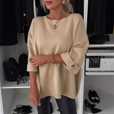 Millie – Elegantes Top mit Knopfärmeln 