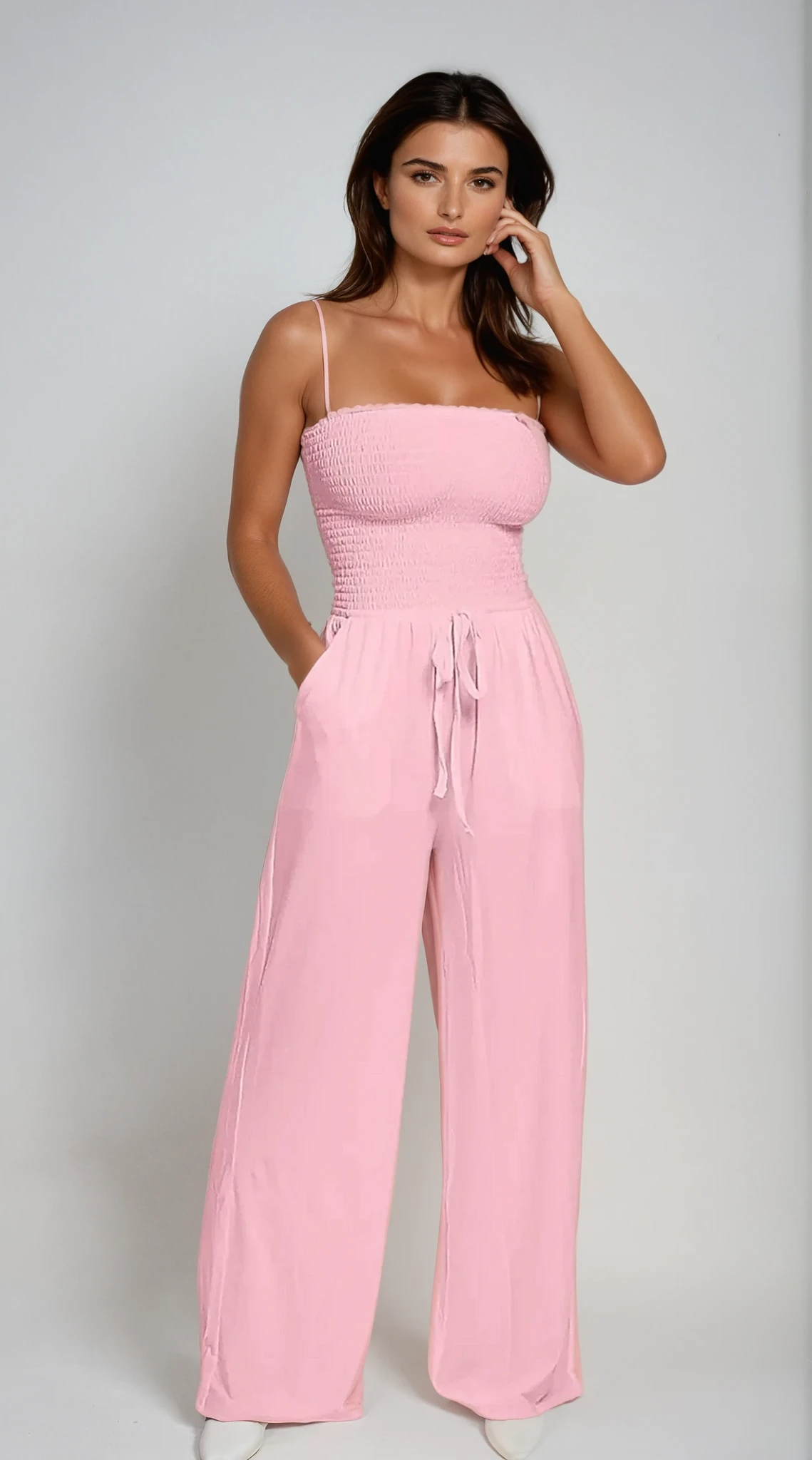 Brielle – Müheloser trägerloser Jumpsuit 