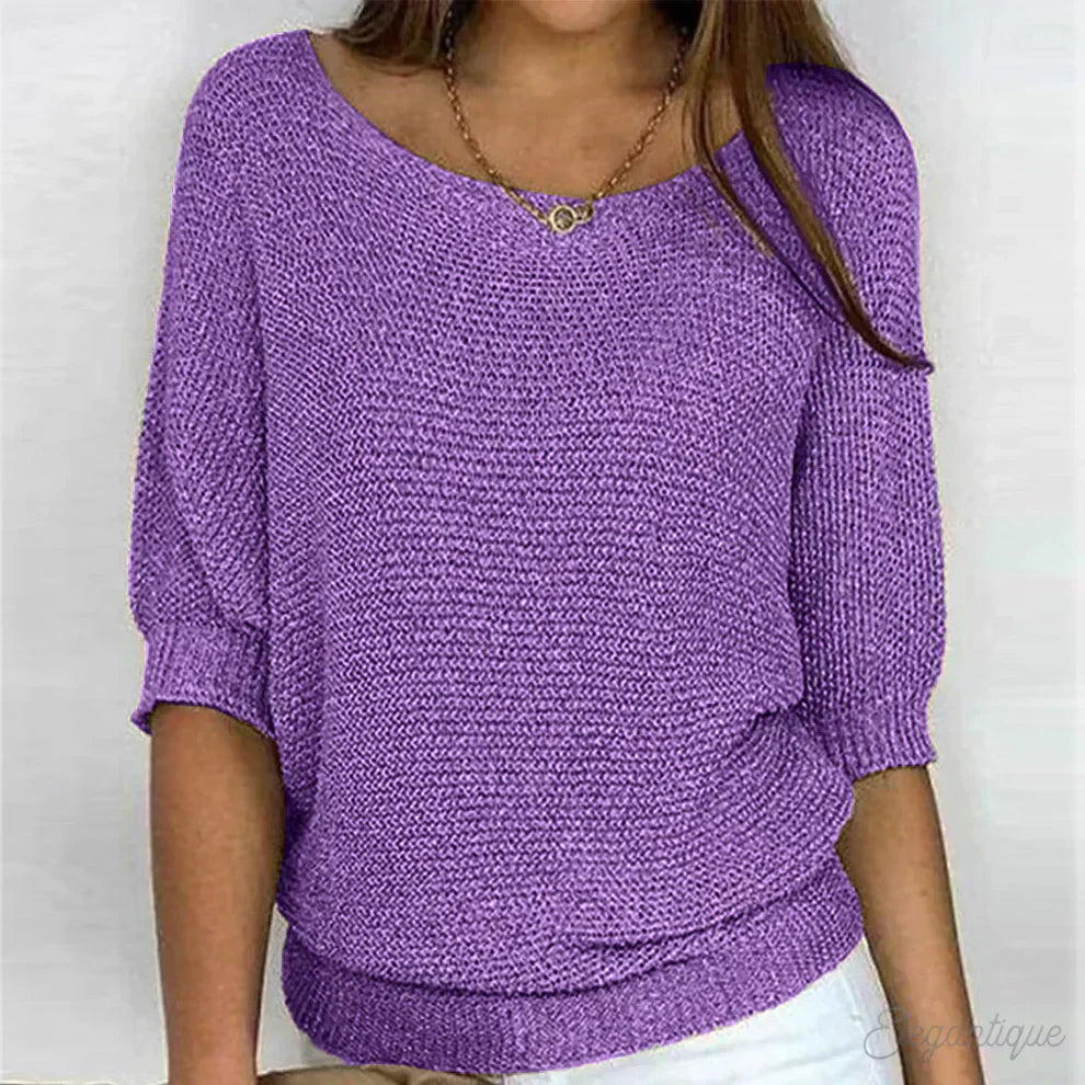 Luigia - Eleganter Strickpullover 