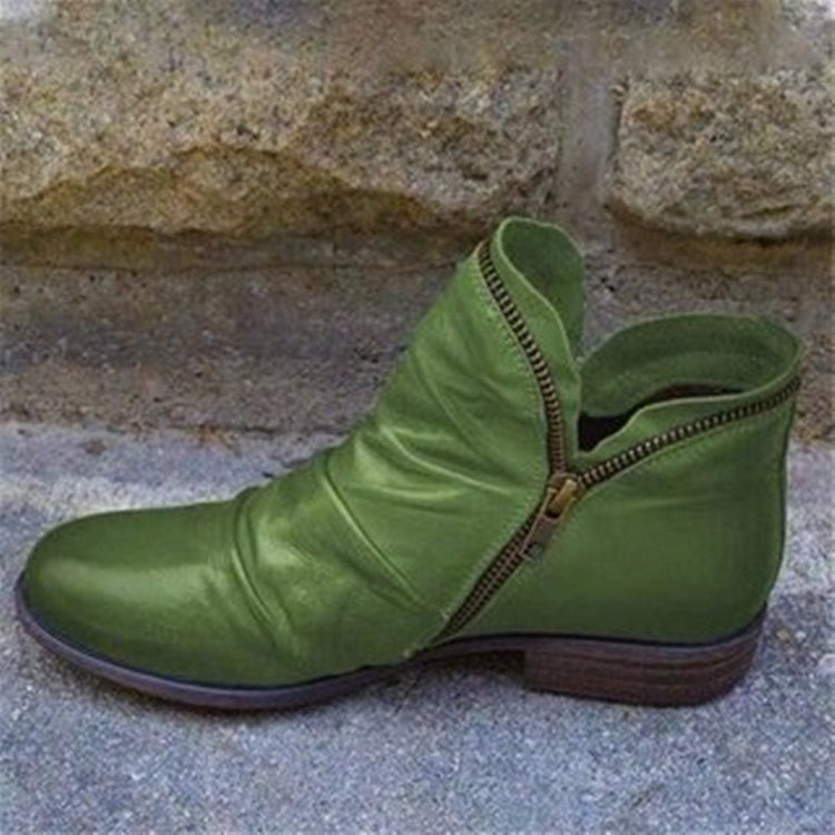 Lederstiefel mit Reißverschluss für jeden Tag 