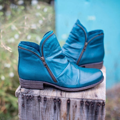 Lederstiefel mit Reißverschluss für jeden Tag 