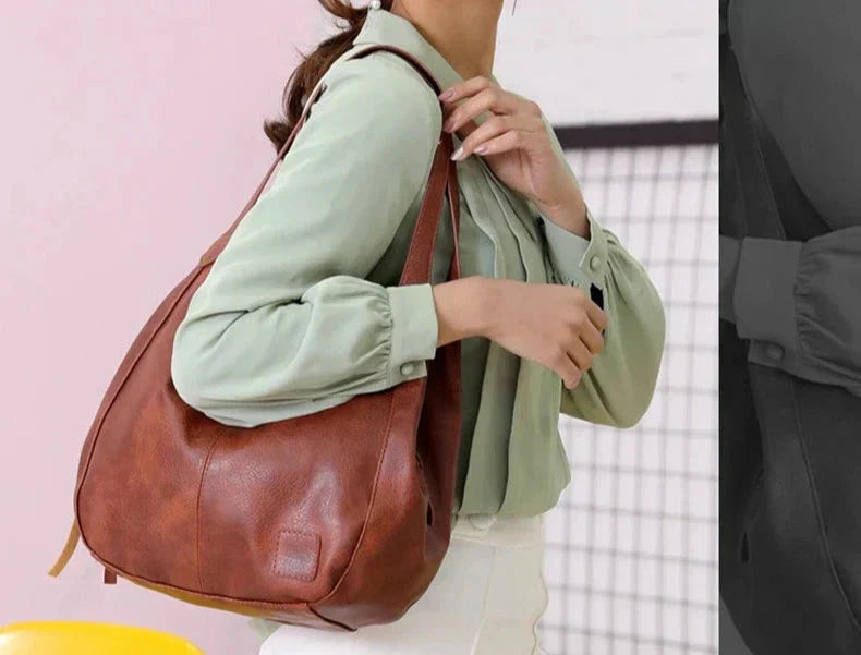 Addison - Vintage Lederhandtasche 