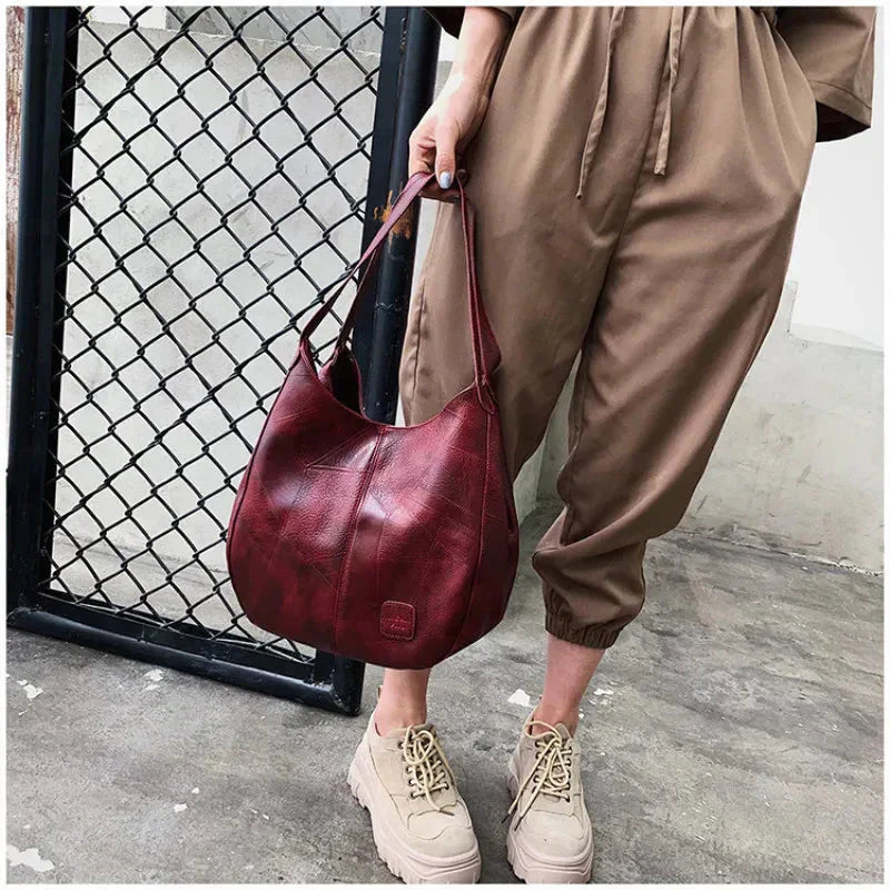 Addison - Vintage Lederhandtasche 